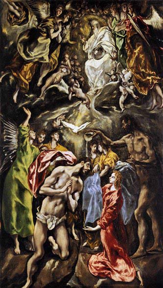 El Greco The Baptism of Christ